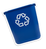 Recycling bin illustration