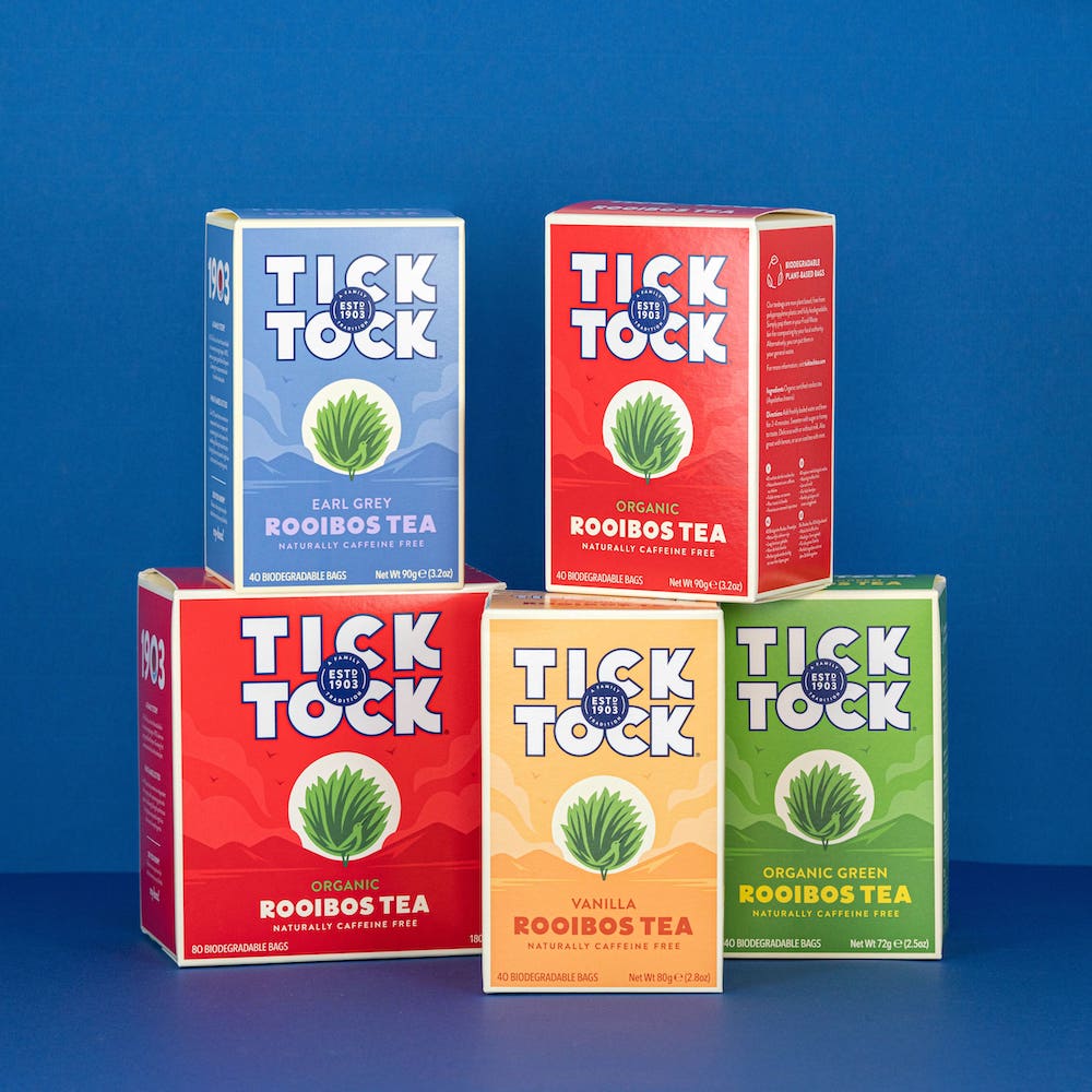 Tick Tock tea range