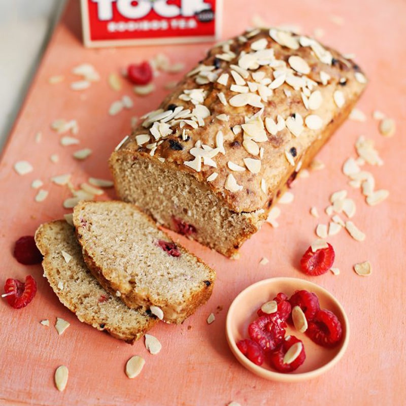 Rooibos, Raspberry and Coconut Loaf
