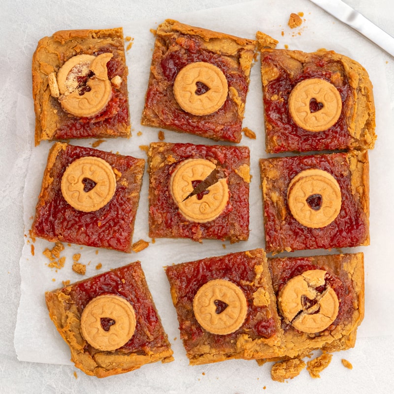 Jammie Dodger Blondies
