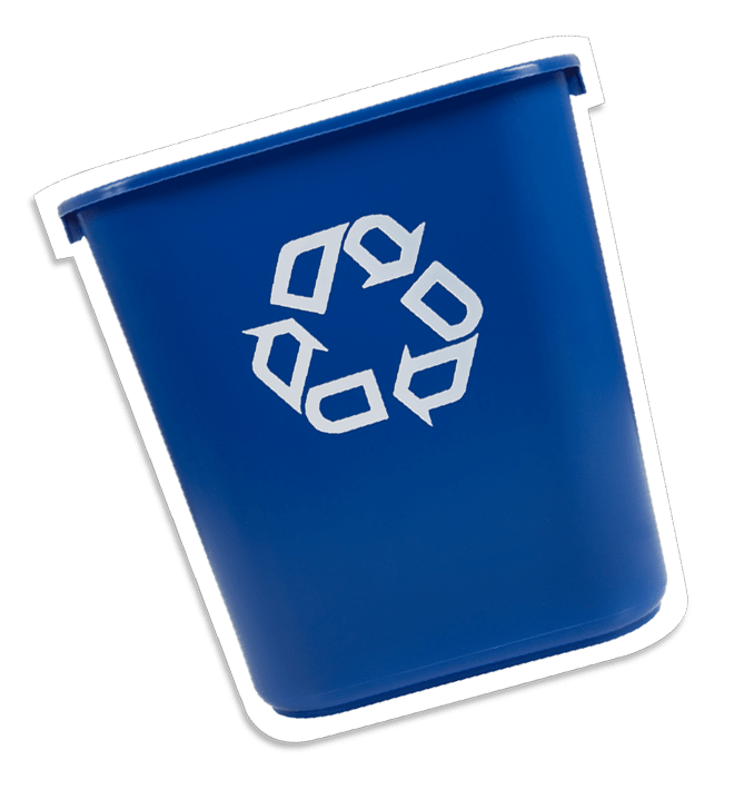 Recycling bin illustration
