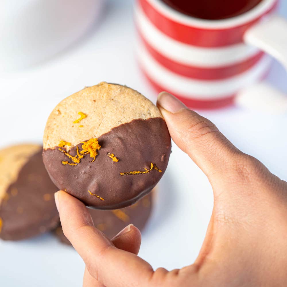 Chocolate, Rooibos and Orange Biscuits