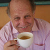 Bruce Ginsberg with a cup of tea