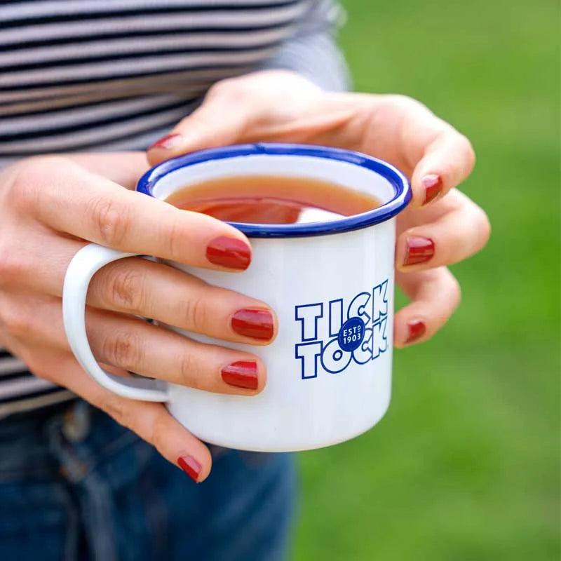 Tick Tock Enamel Mug